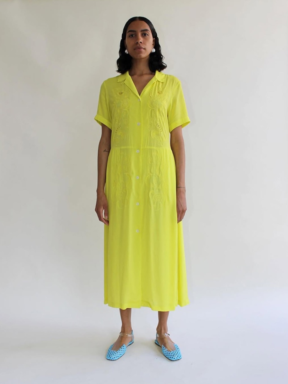 NWT Rachel Comey mimosa citron silk dress lagarconne maryam nassir zadeh 0 2 S